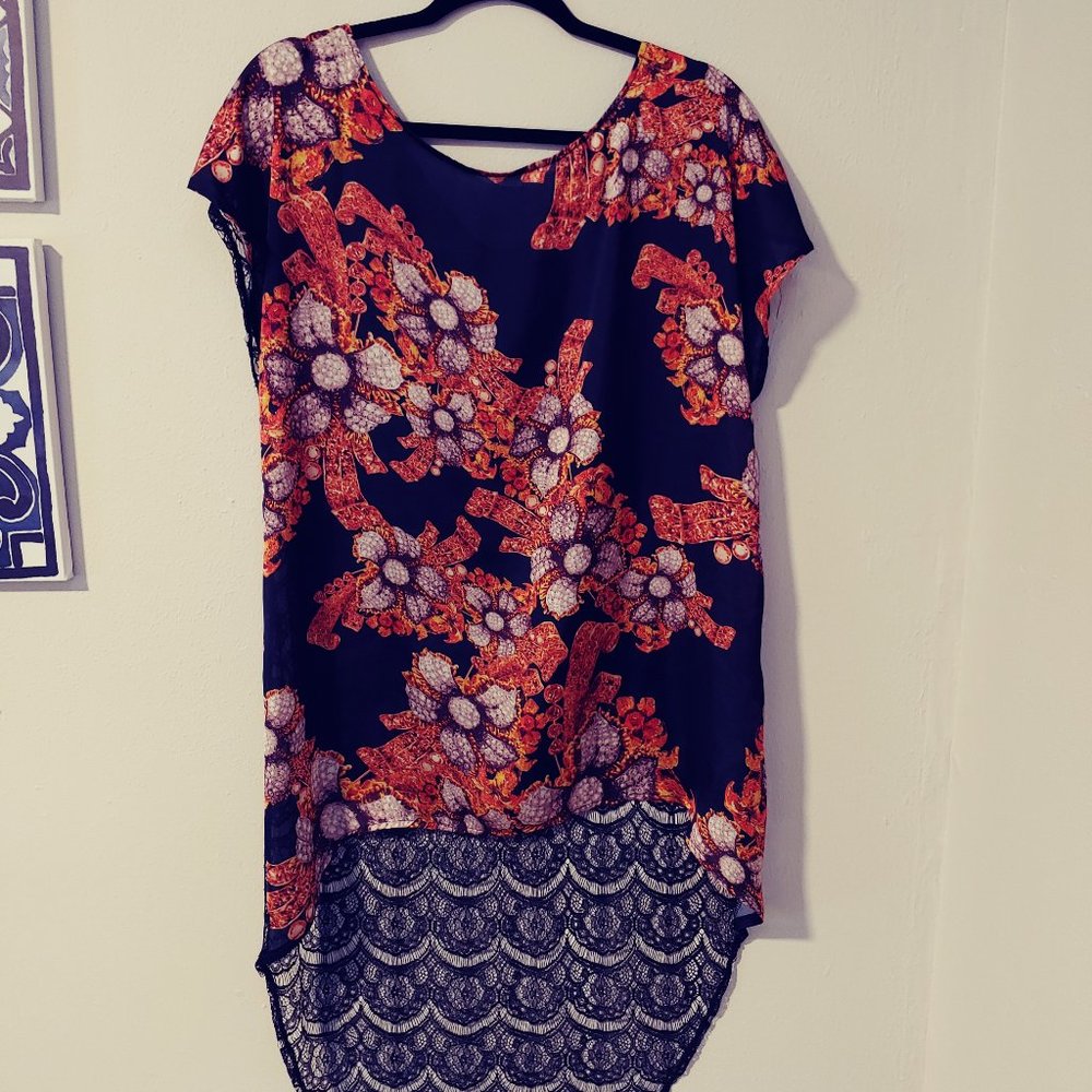 Atmosphere Black Floral Dress Cover